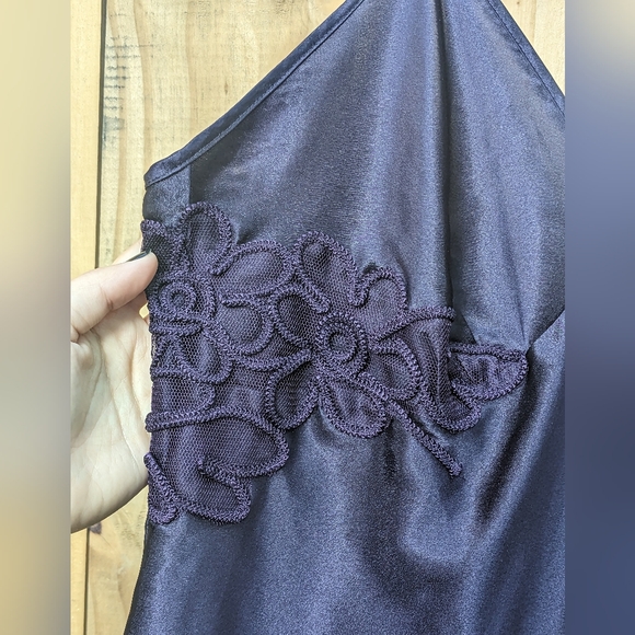 Marilyn Monroe by Warner's Purple Lingerie Slip Dress - Picture 2 of 6